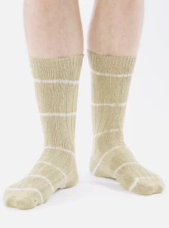 Hot Slub Sock In Dark Sand Tie Dye Knit Men Underwear & Socks.