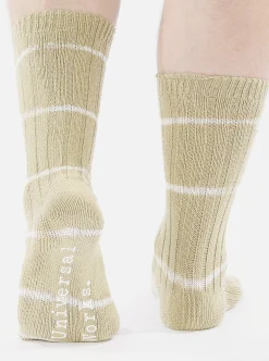 Hot Slub Sock In Dark Sand Tie Dye Knit Men Underwear & Socks.
