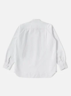 Shop Square Pocket Shirt In White Barca Waffle Cotton Men Shirts.