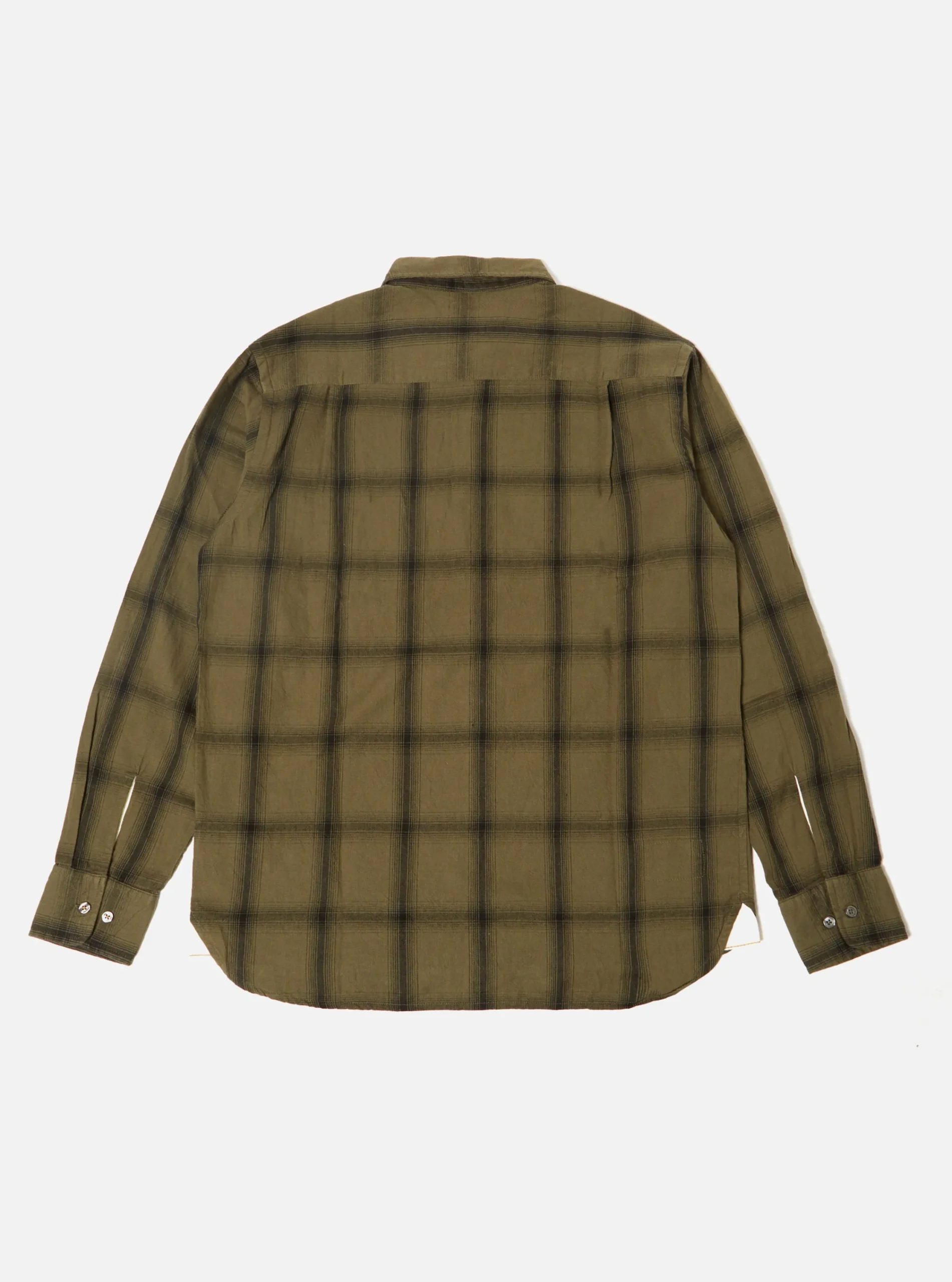 Fashion Square Pocket Shirt In Olive Shadow Check Men Shirts.