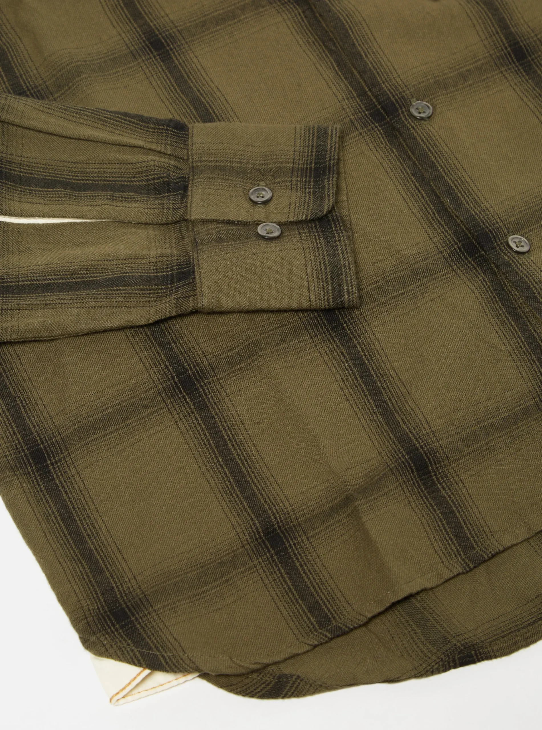 Fashion Square Pocket Shirt In Olive Shadow Check Men Shirts.