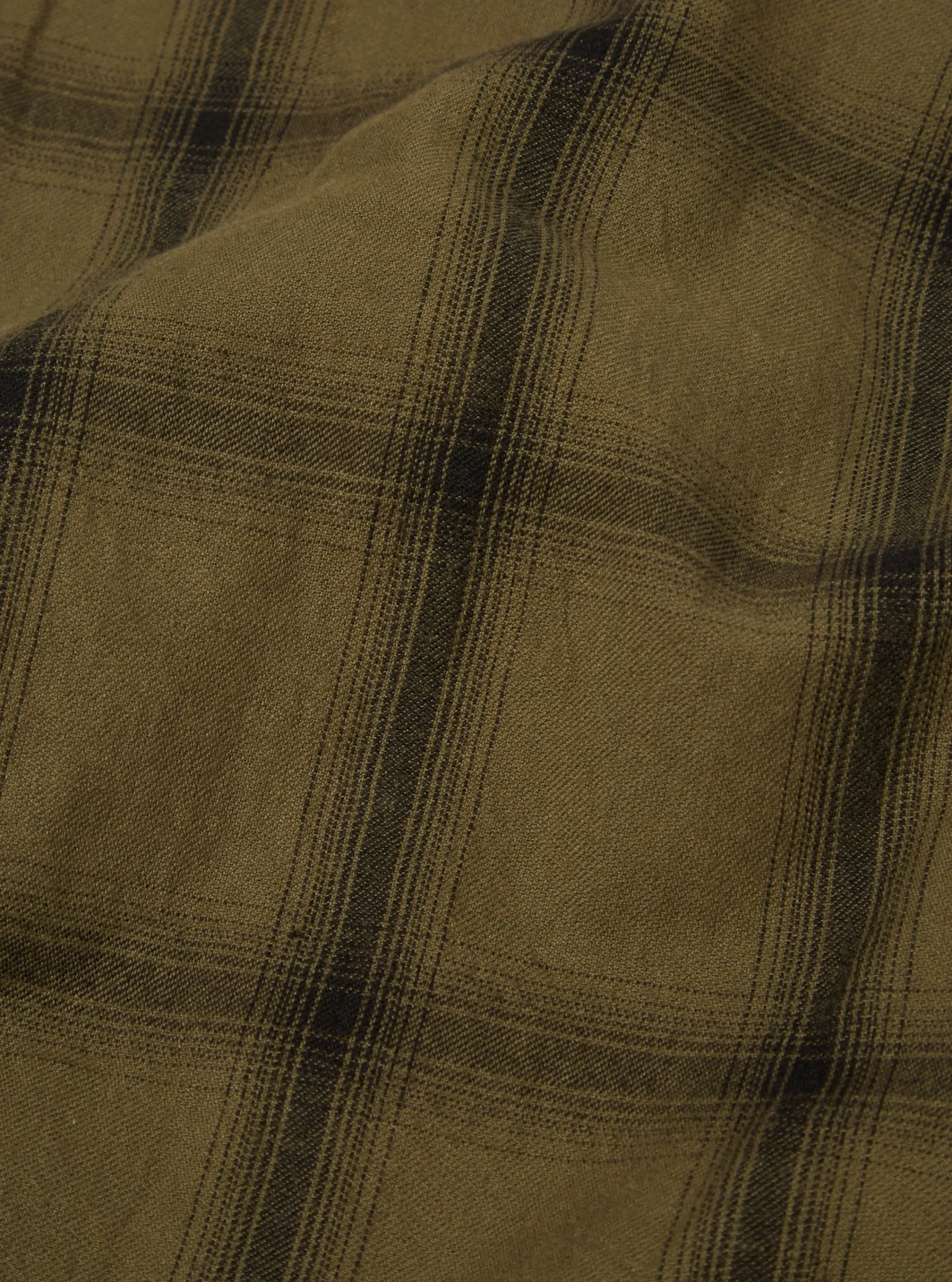 Fashion Square Pocket Shirt In Olive Shadow Check Men Shirts.