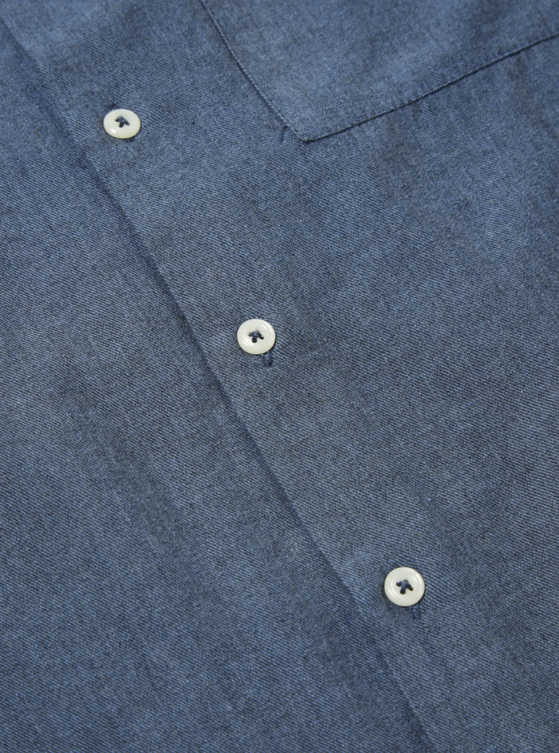 Best Sale Square Pocket Shirt In Blue It Brushed Twill Men Shirts.