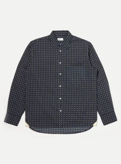 Flash Sale Square Pocket Shirt In Navy Nippon Pyjama Print Men Shirts.