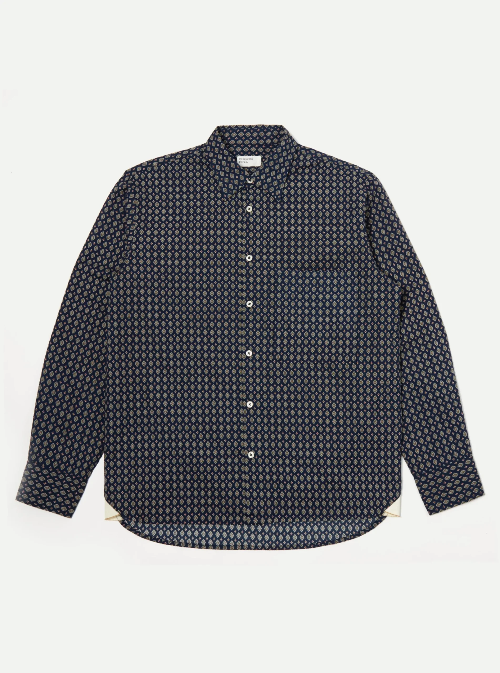 Flash Sale Square Pocket Shirt In Navy Nippon Pyjama Print Men Shirts.
