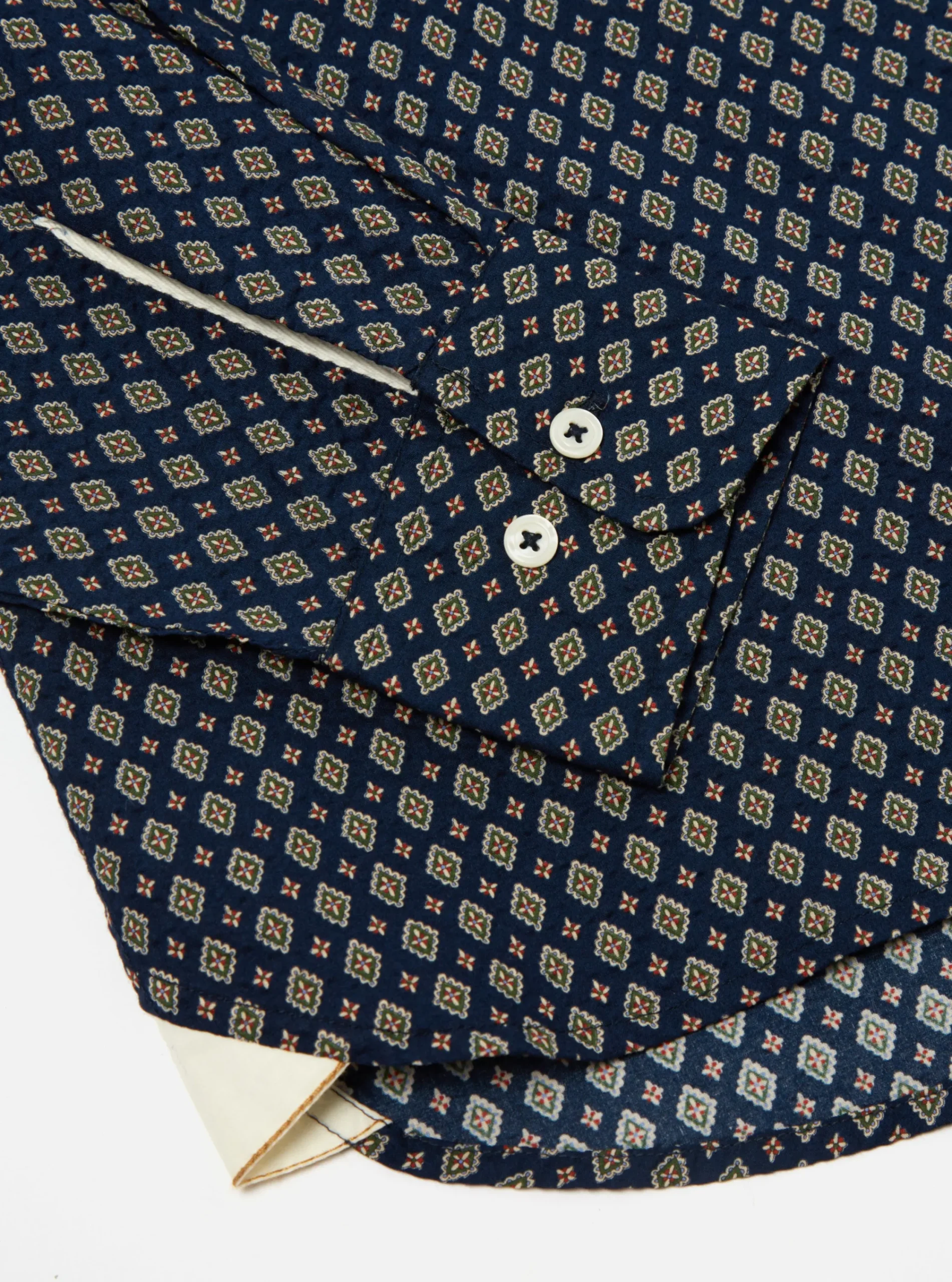Flash Sale Square Pocket Shirt In Navy Nippon Pyjama Print Men Shirts.