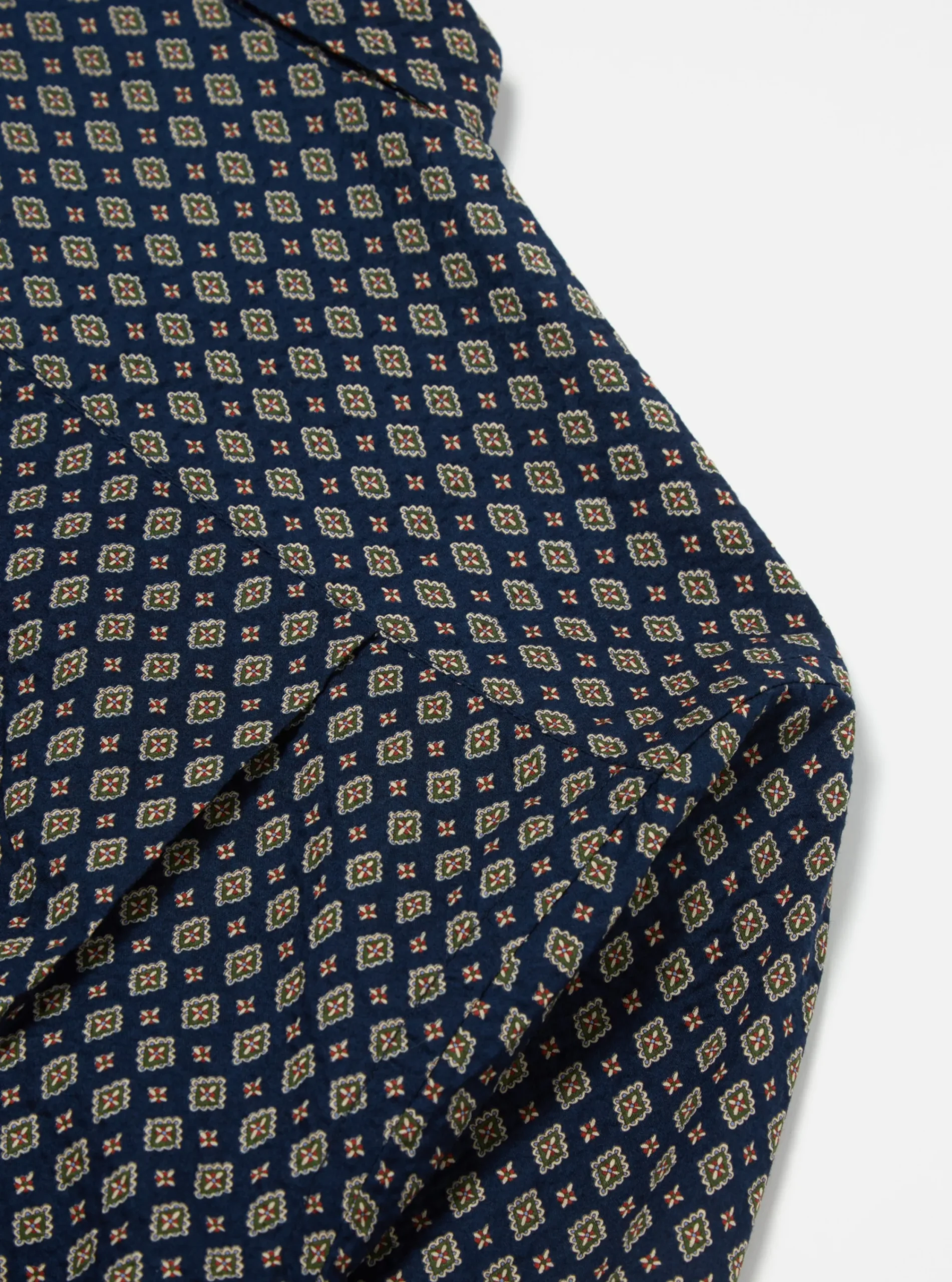 Flash Sale Square Pocket Shirt In Navy Nippon Pyjama Print Men Shirts.
