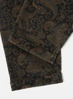 Fashion Super Chino In Black Japanese Print Cord Men Suiting.