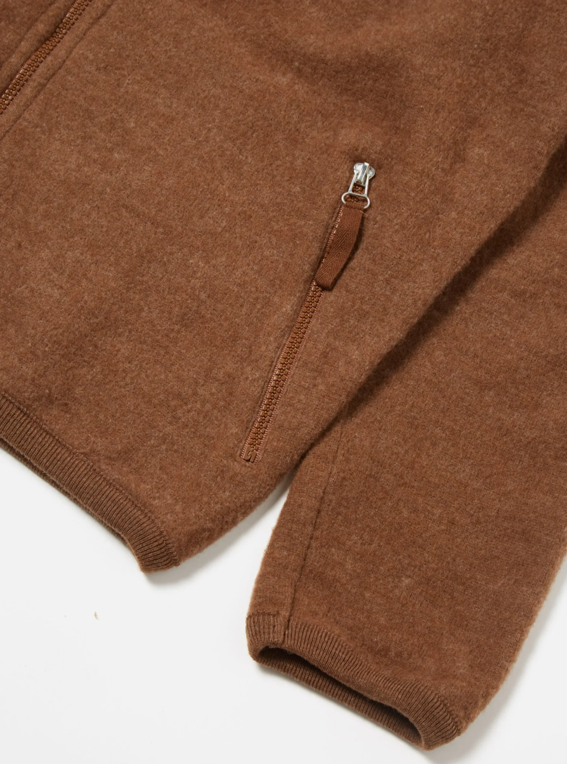 Fashion Surfer Hoodie In Brown Soft Wool Cotton Knit Men Fleece.