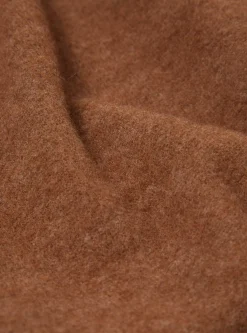 Fashion Surfer Hoodie In Brown Soft Wool Cotton Knit Men Fleece.