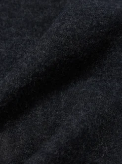 New Surfer Hoodie In Blue Soft Wool Cotton Knit Men Fleece.