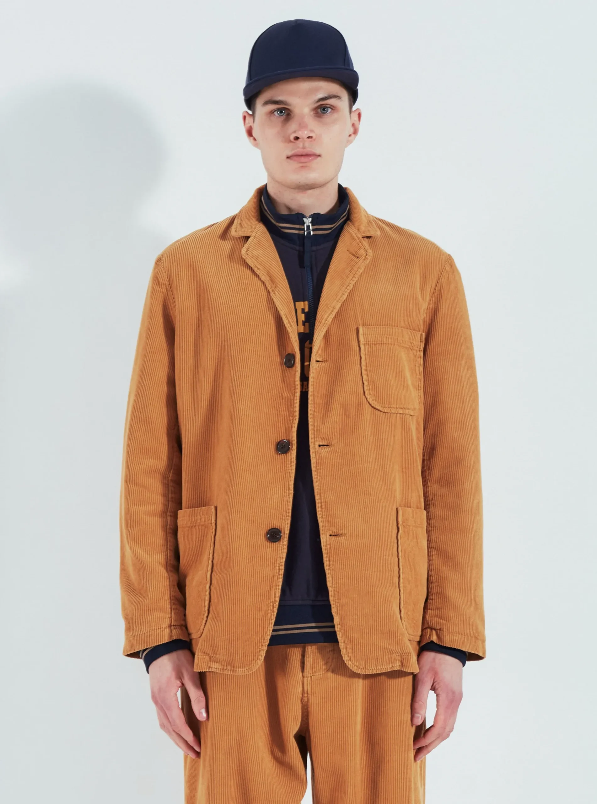 Shop Three Button Jacket In Corn Cord Men Jackets.