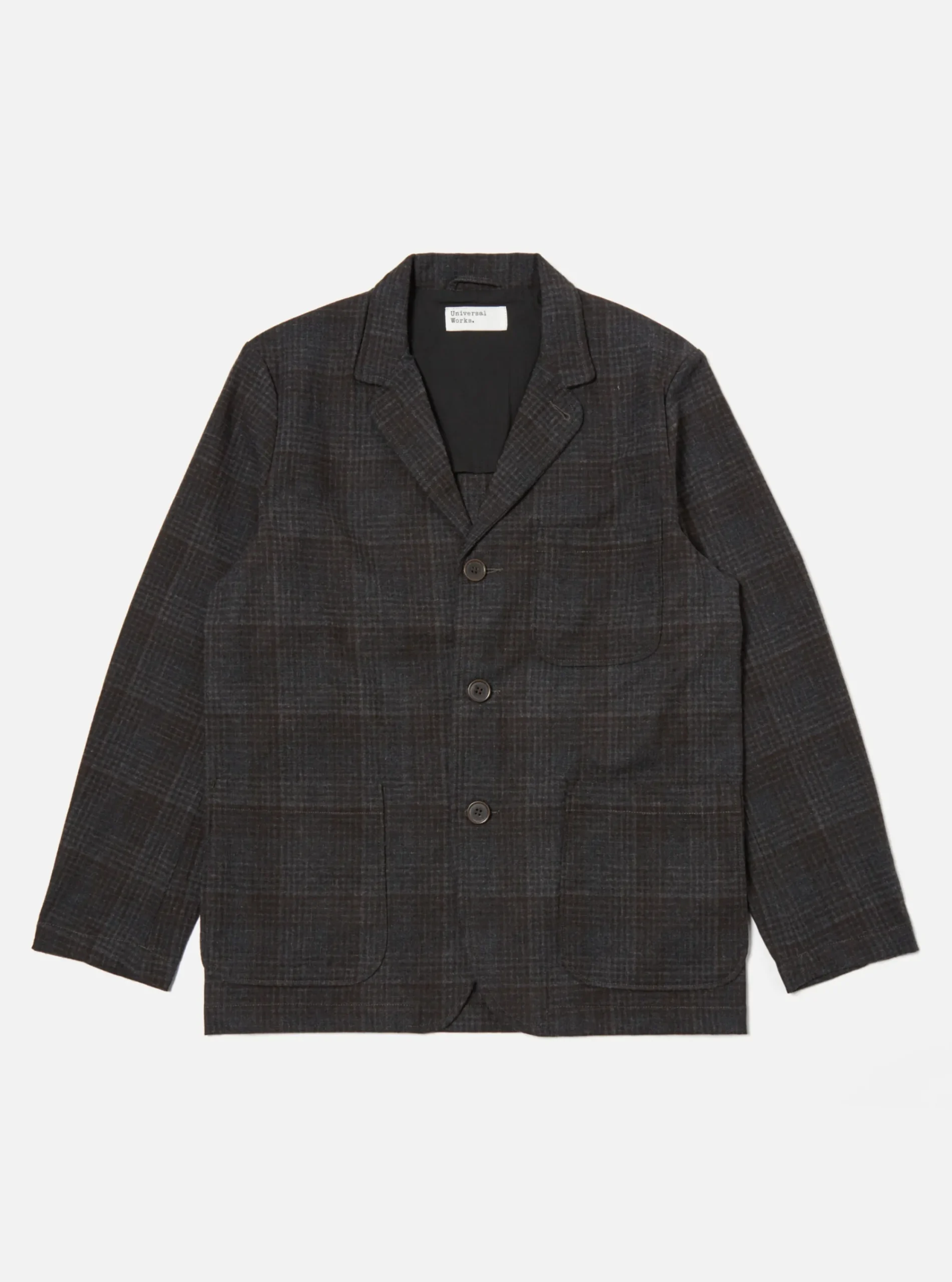 Hot Three Button Jacket In Charcoal Reuse Wool Mix Men Jackets.