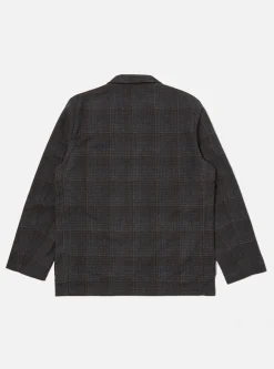 Hot Three Button Jacket In Charcoal Reuse Wool Mix Men Jackets.