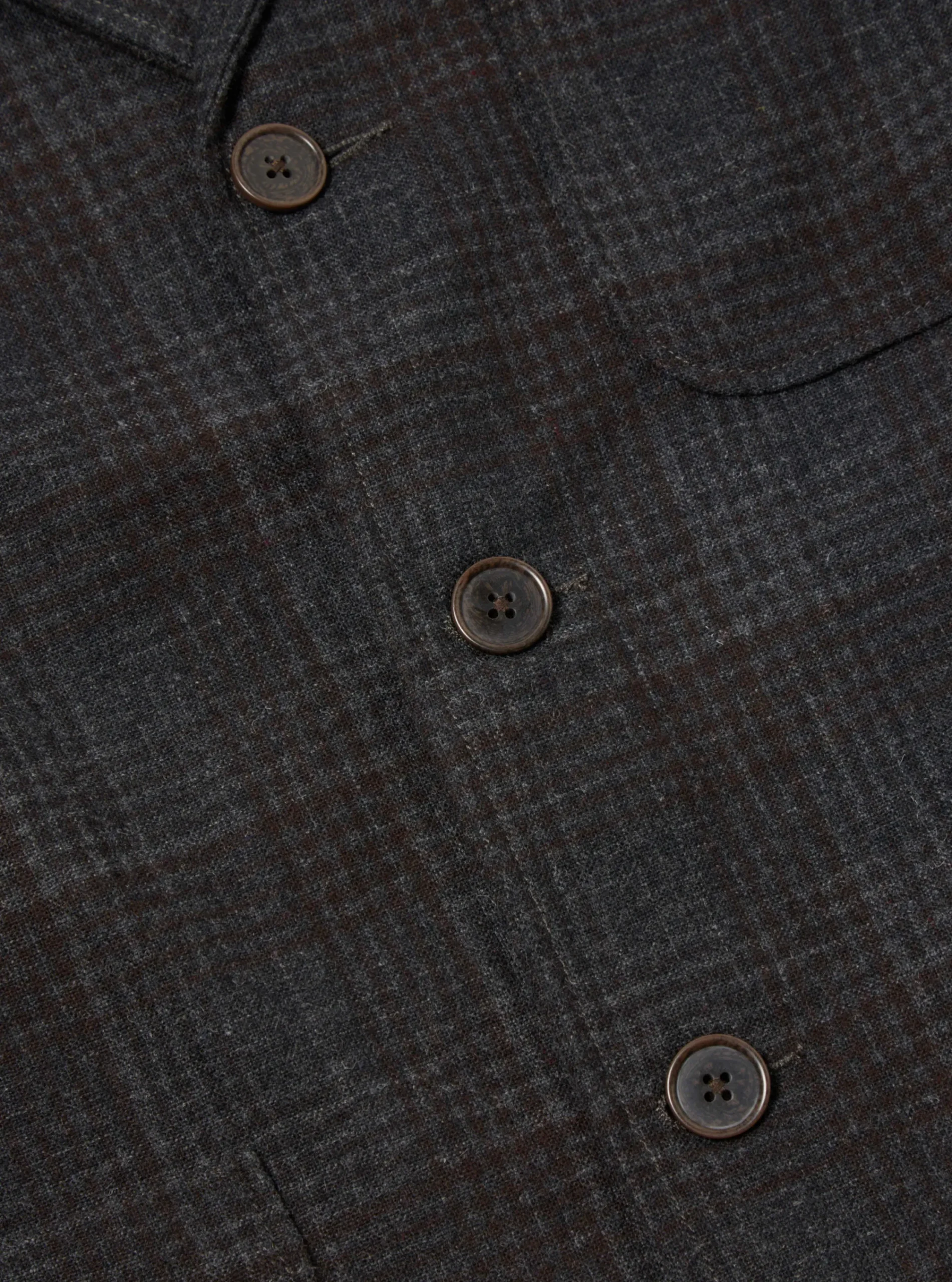 Hot Three Button Jacket In Charcoal Reuse Wool Mix Men Jackets.