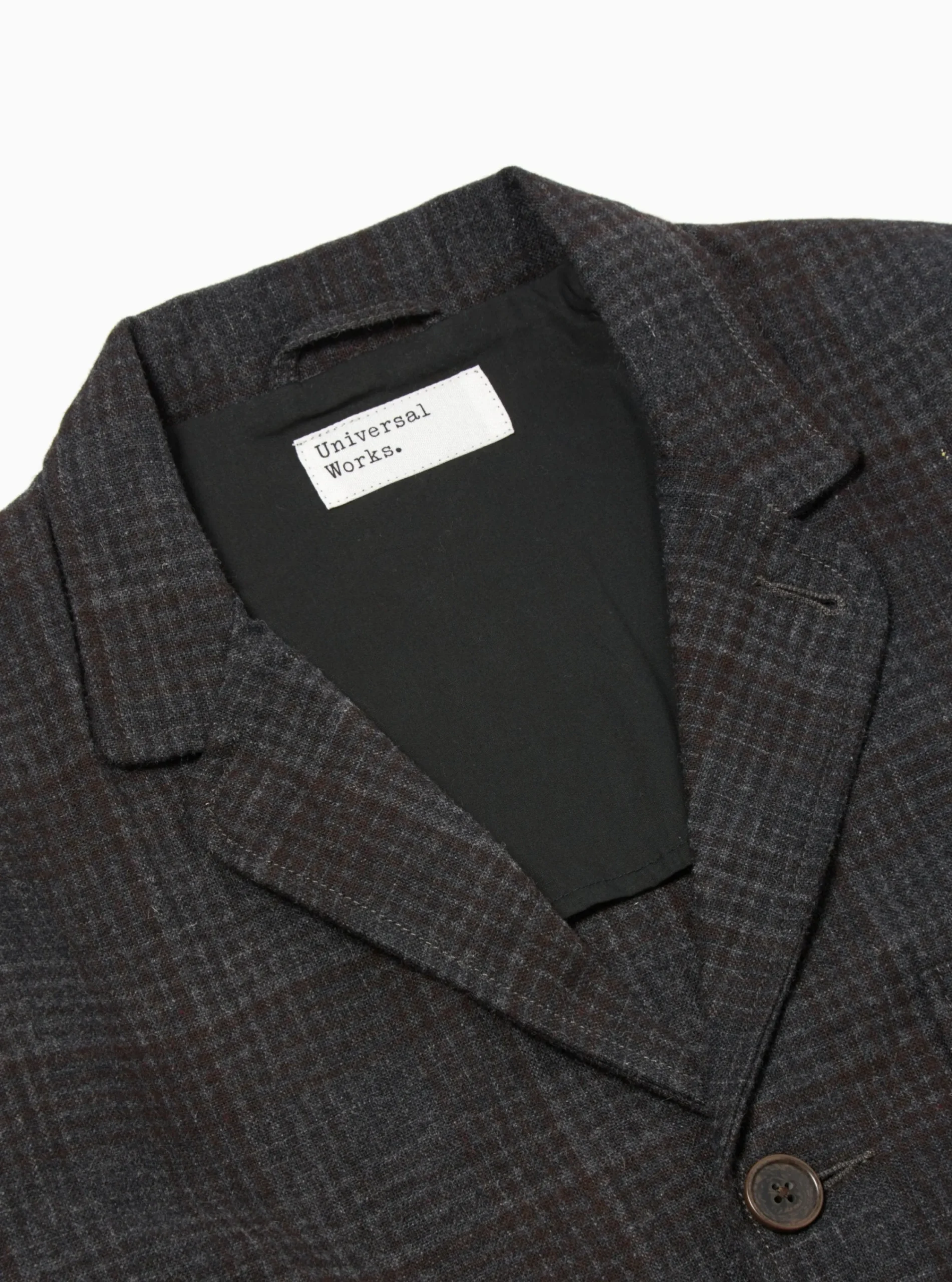 Hot Three Button Jacket In Charcoal Reuse Wool Mix Men Jackets.