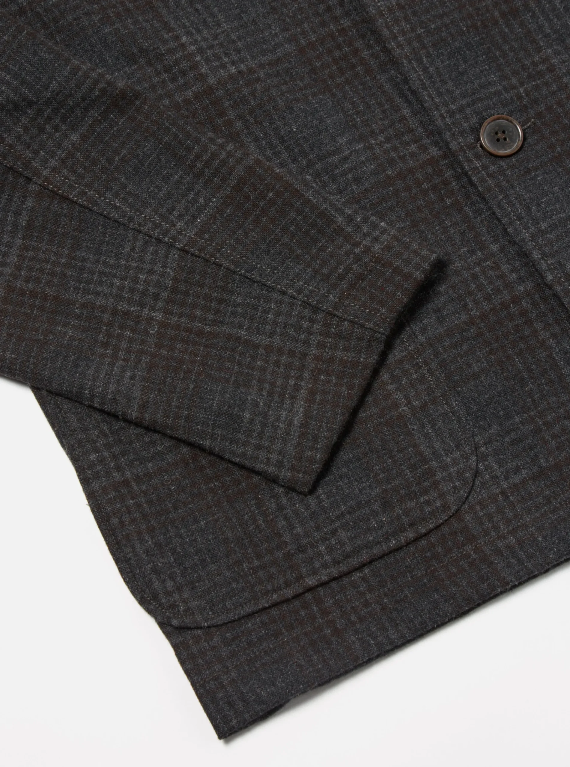 Hot Three Button Jacket In Charcoal Reuse Wool Mix Men Jackets.