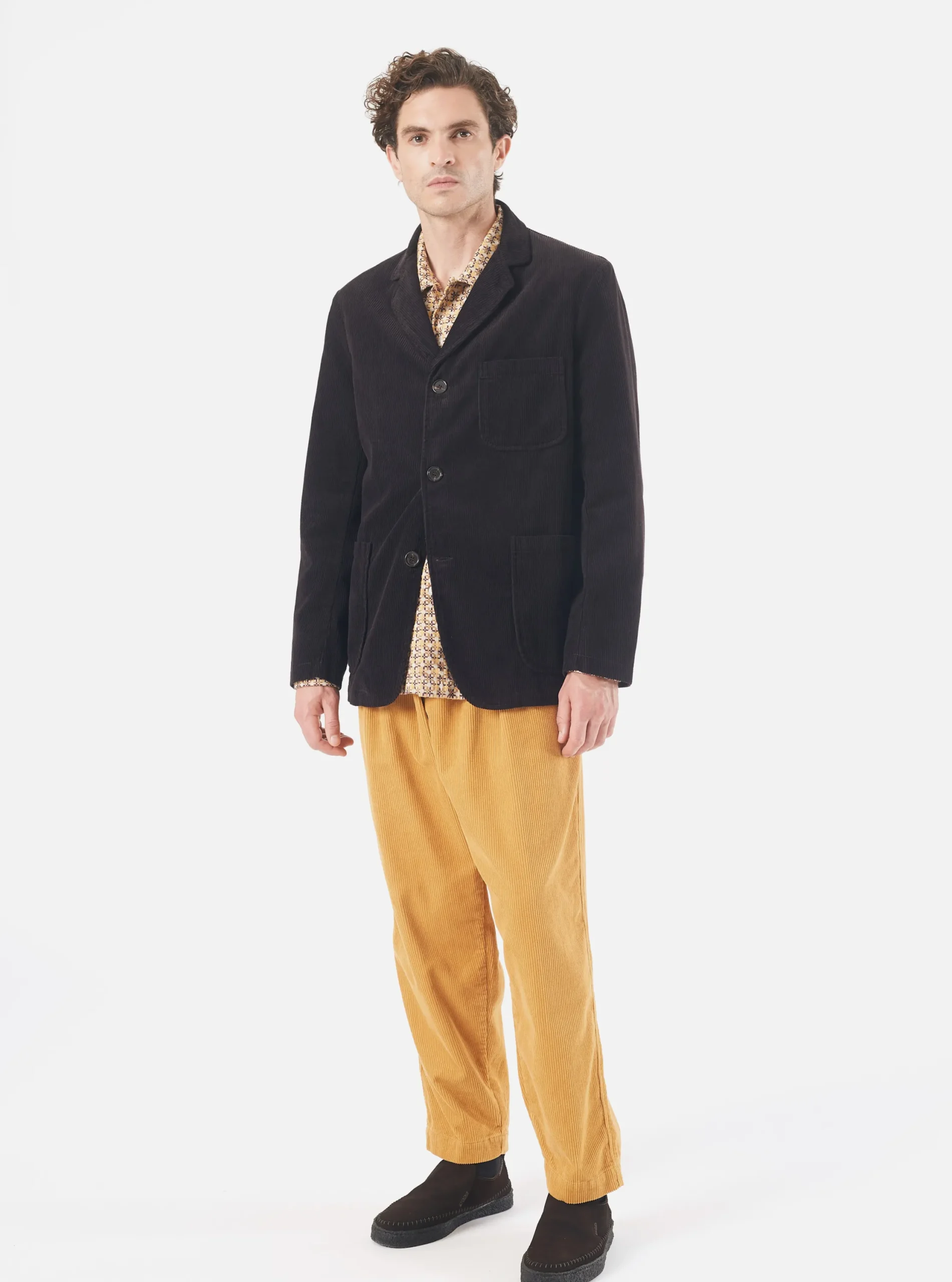 Best Three Button Jacket In Licorice Cord Men Jackets.