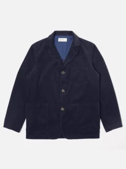 Fashion Three Button Jacket In Navy Cord Men Jackets.