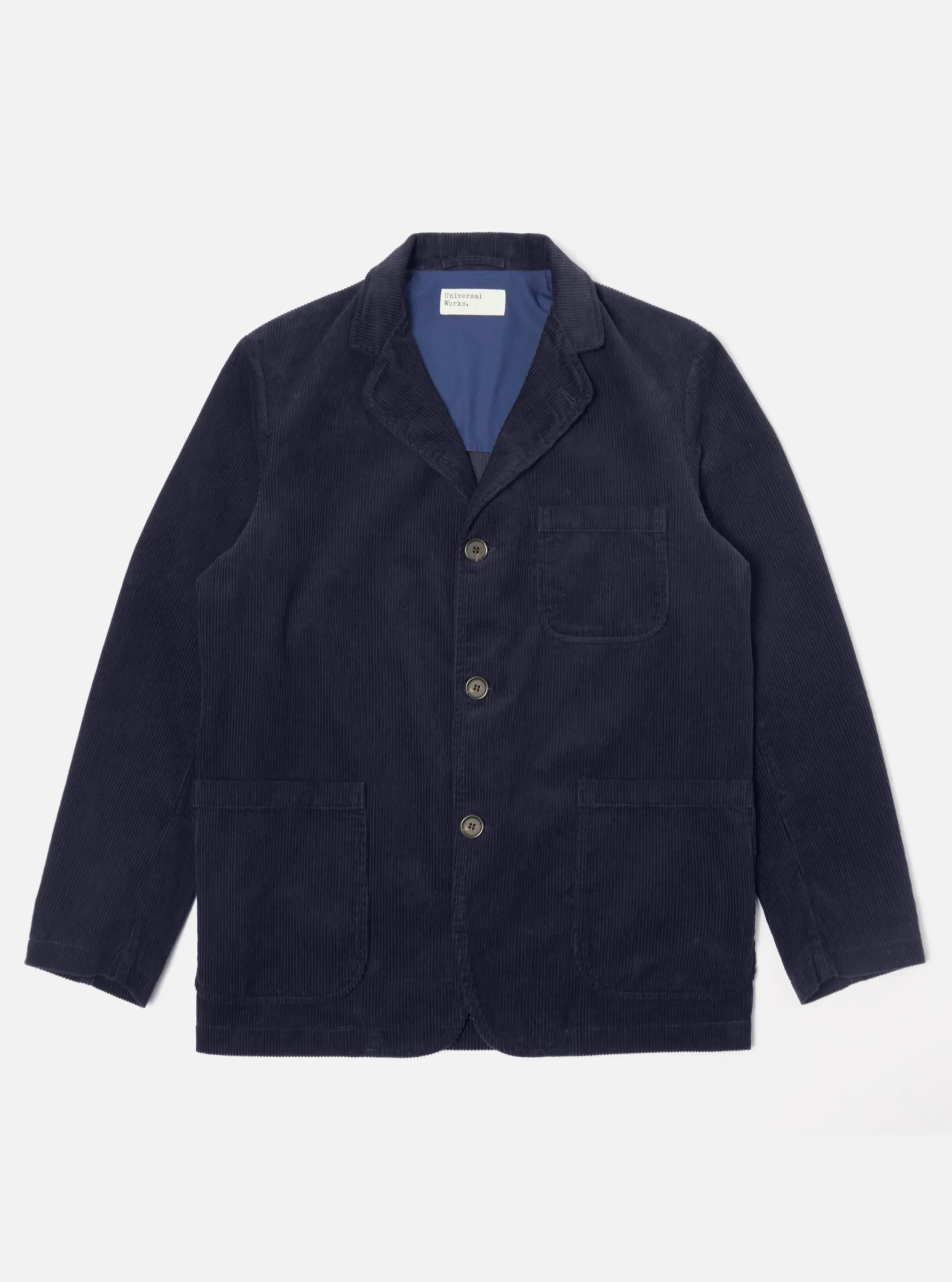 Fashion Three Button Jacket In Navy Cord Men Jackets.