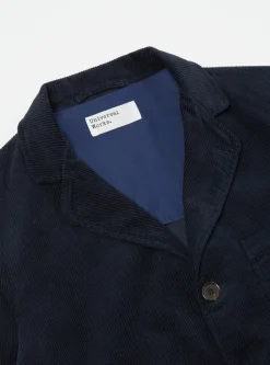 Fashion Three Button Jacket In Navy Cord Men Jackets.