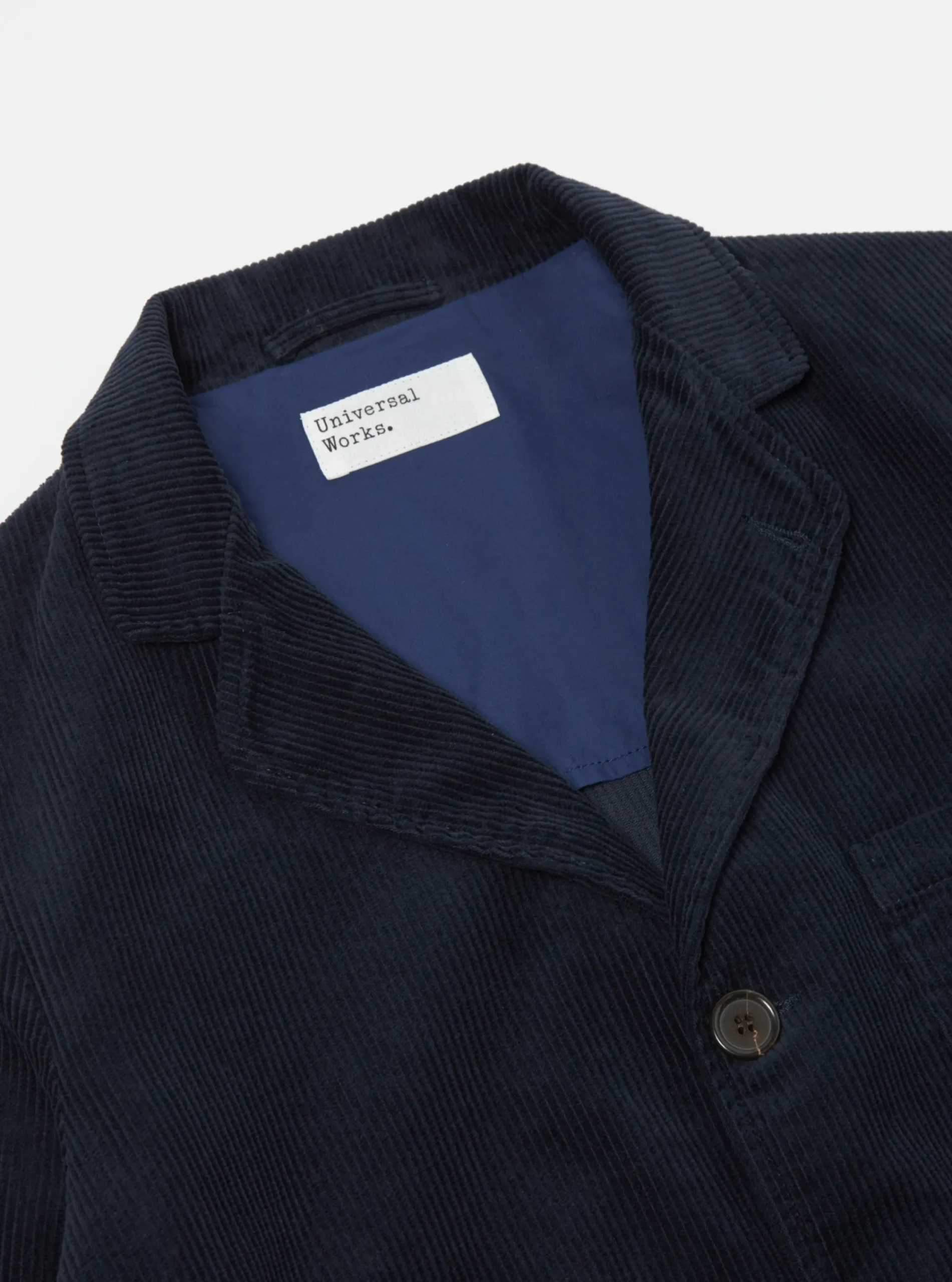 Fashion Three Button Jacket In Navy Cord Men Jackets.