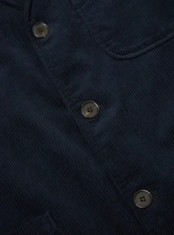 Fashion Three Button Jacket In Navy Cord Men Jackets.