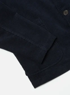 Fashion Three Button Jacket In Navy Cord Men Jackets.