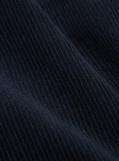 Fashion Three Button Jacket In Navy Cord Men Jackets.