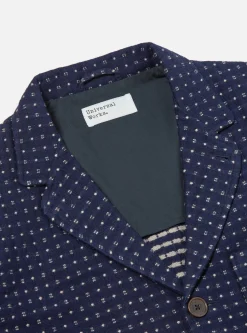 Shop Three Button Jacket In Indigo Shingora Dot Men Jackets.
