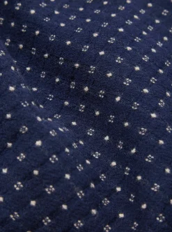 Shop Three Button Jacket In Indigo Shingora Dot Men Jackets.