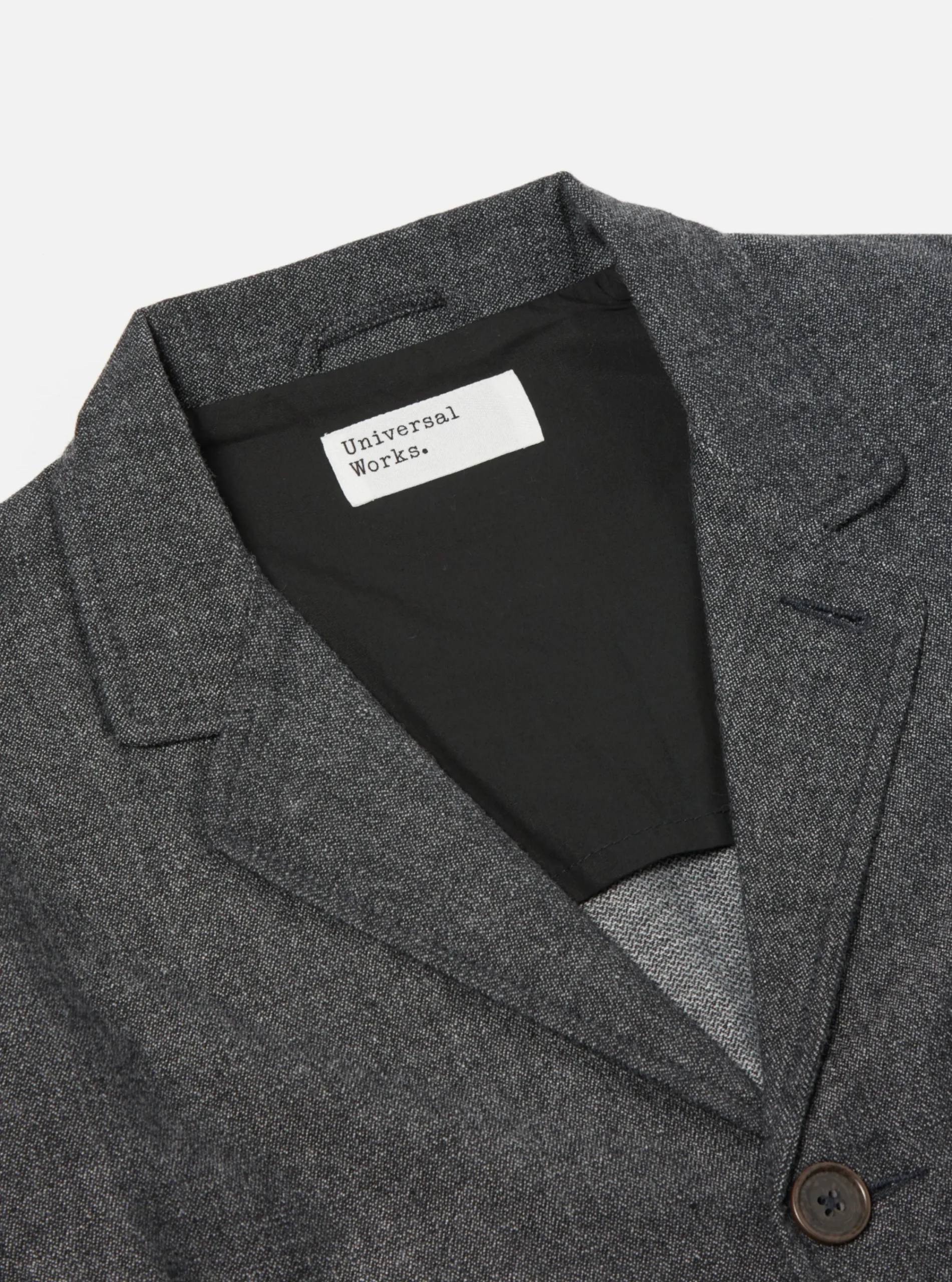 Flash Sale Three Button Jacket In Grey Upcycled Italian Tweed Men Jackets.
