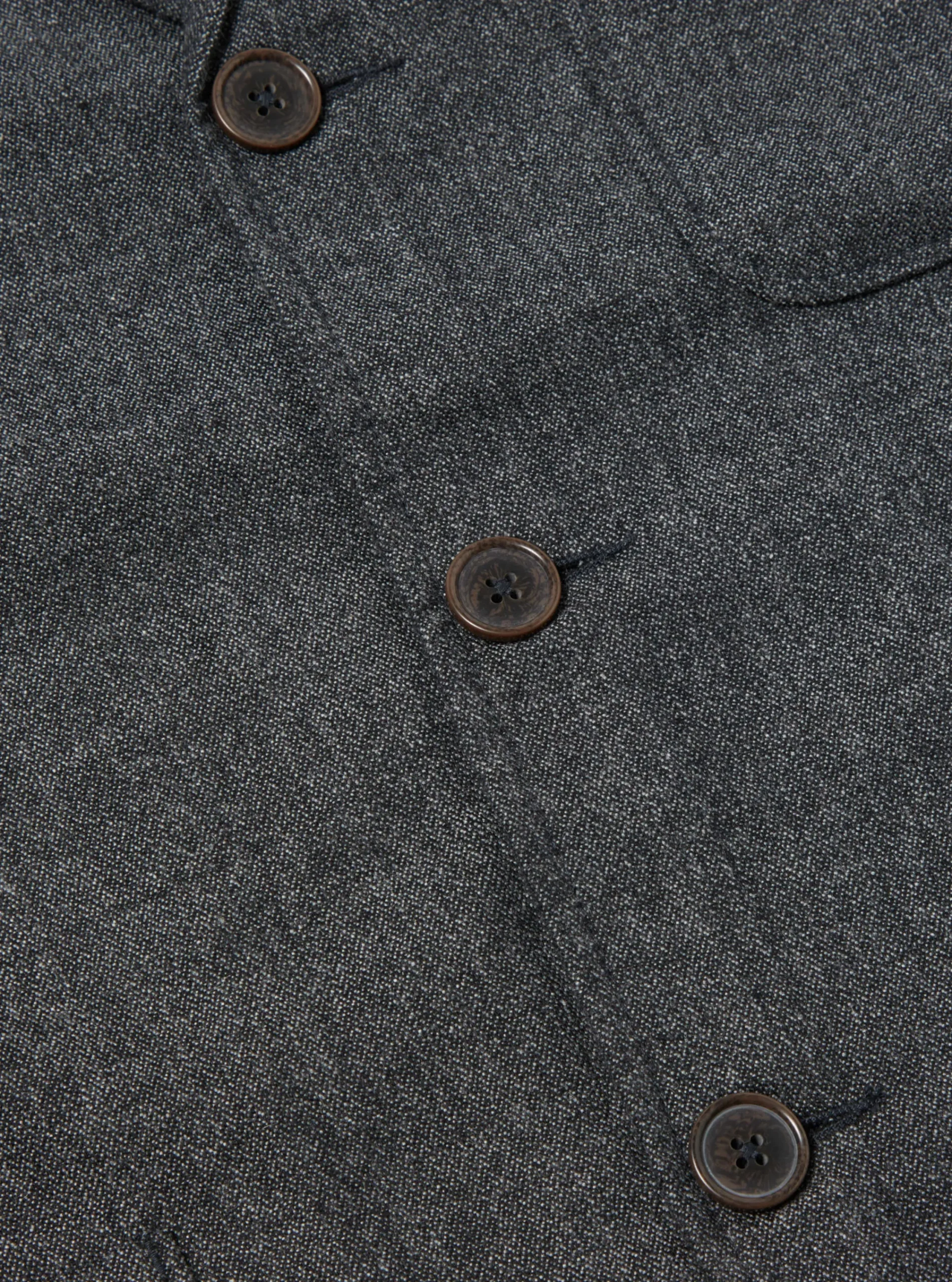 Flash Sale Three Button Jacket In Grey Upcycled Italian Tweed Men Jackets.