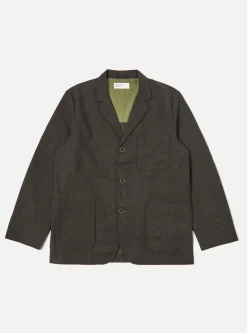 Sale Three Button Jacket In Olive Upcycled Italian Tweed Men Jackets.