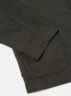 Sale Three Button Jacket In Olive Upcycled Italian Tweed Men Jackets.