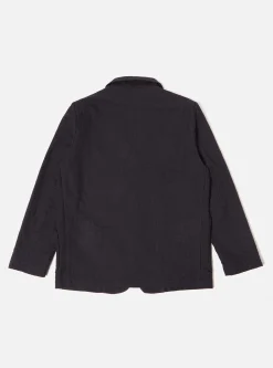 Flash Sale Three Button Jacket In Navy Wool Cotton Check Men Jackets.