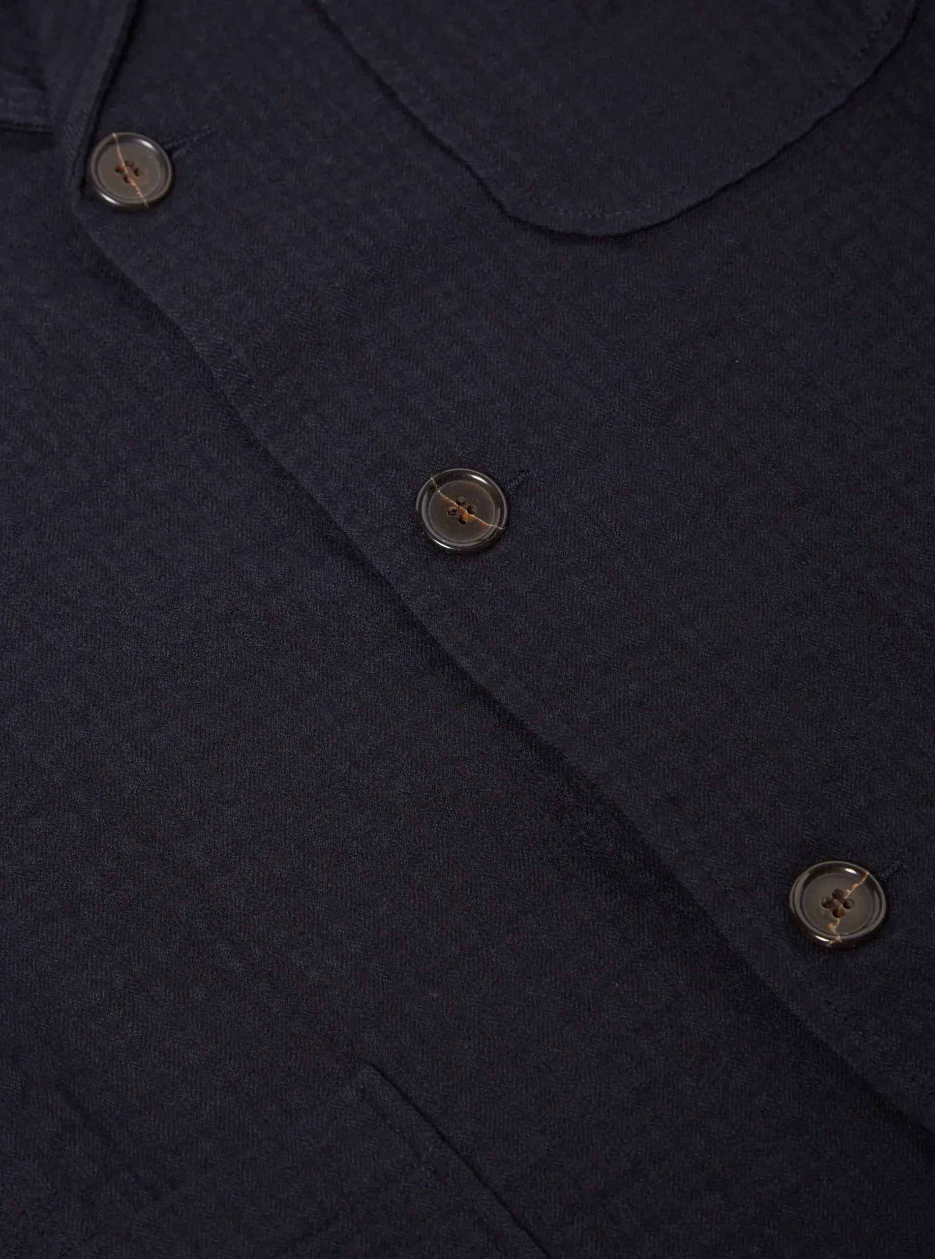 Flash Sale Three Button Jacket In Navy Wool Cotton Check Men Jackets.