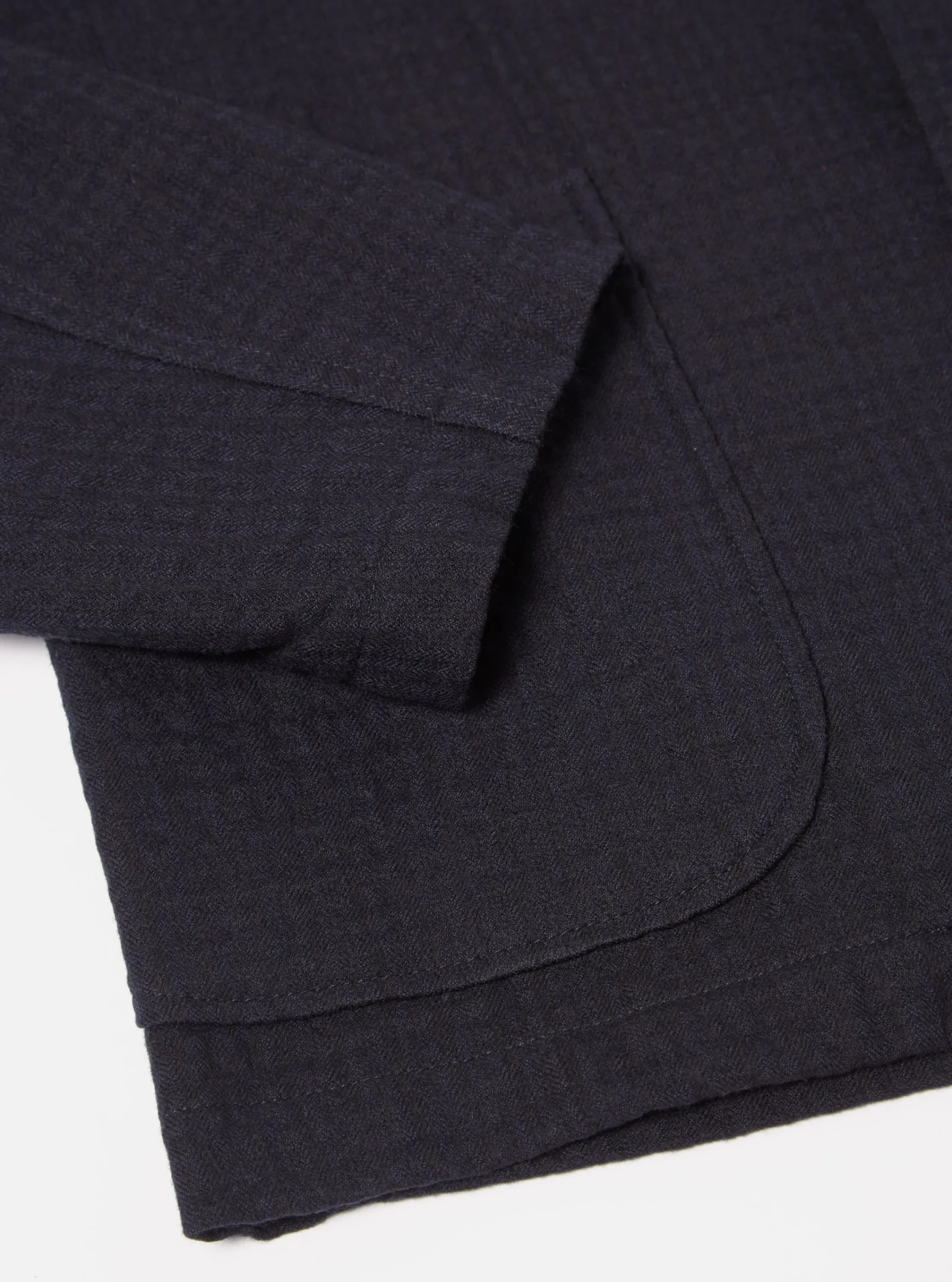 Flash Sale Three Button Jacket In Navy Wool Cotton Check Men Jackets.