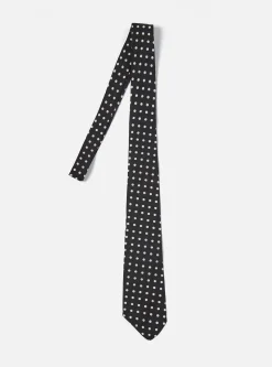 Store Tie In Black Dot Print Men Accessories.