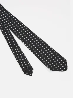 Store Tie In Black Dot Print Men Accessories.