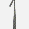 Best Sale Tie In Green Ikat Twill Check Men Accessories.