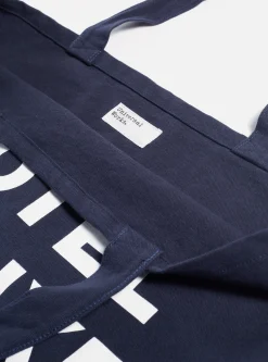 Clearance Tote Bag In Navy Canvas Men Accessories.