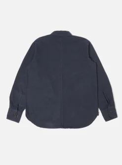 New Travail Overshirt In Navy Nebraska Cotton Men Overshirts.