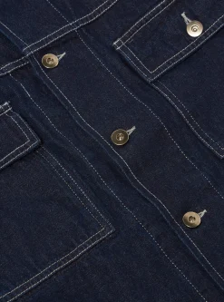 Clearance Trucker Jacket In 11Oz Indigo Denim Men Jackets.