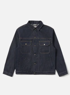 Online Trucker Jacket In Indigo 13Oz Selvedge Denim Men Jackets.