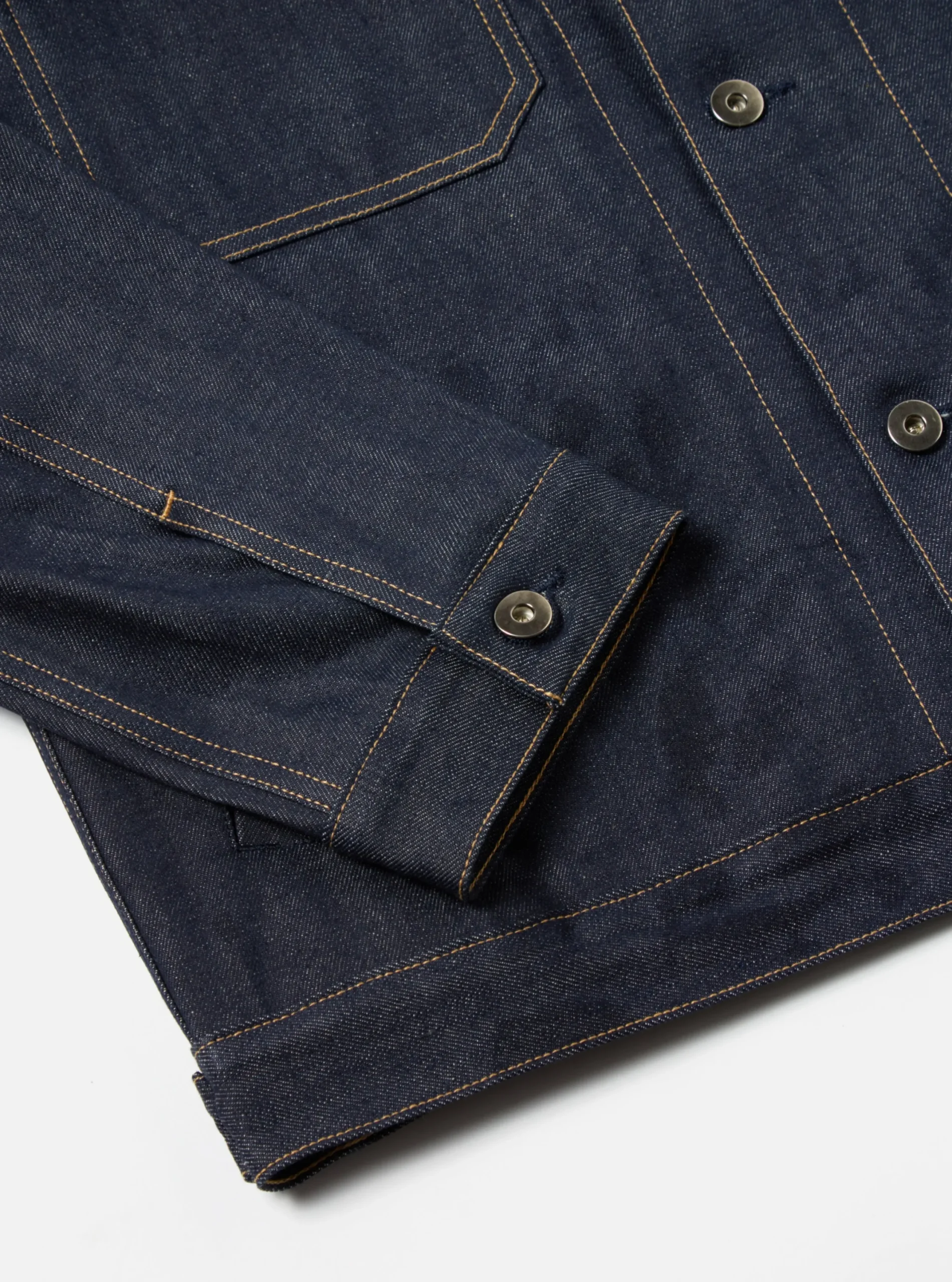 Online Trucker Jacket In Indigo 13Oz Selvedge Denim Men Jackets.