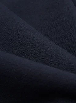 Outlet Vale Half Zip In Navy Brushback Sweat Pl&S Men Tees & Sweats.