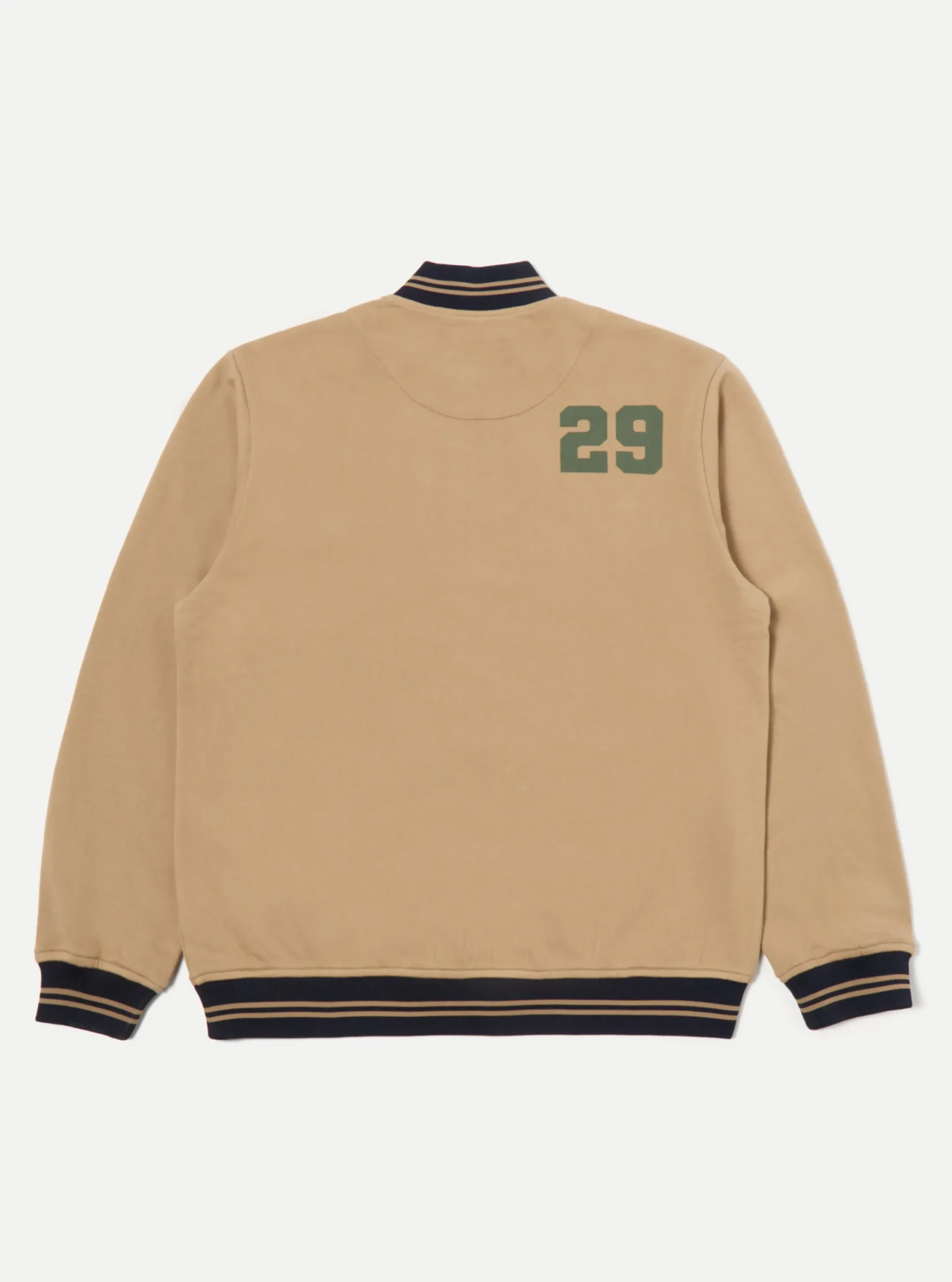 Cheap Vale Half Zip In Sand Brushback Sweat Pl&S Men Tees & Sweats.