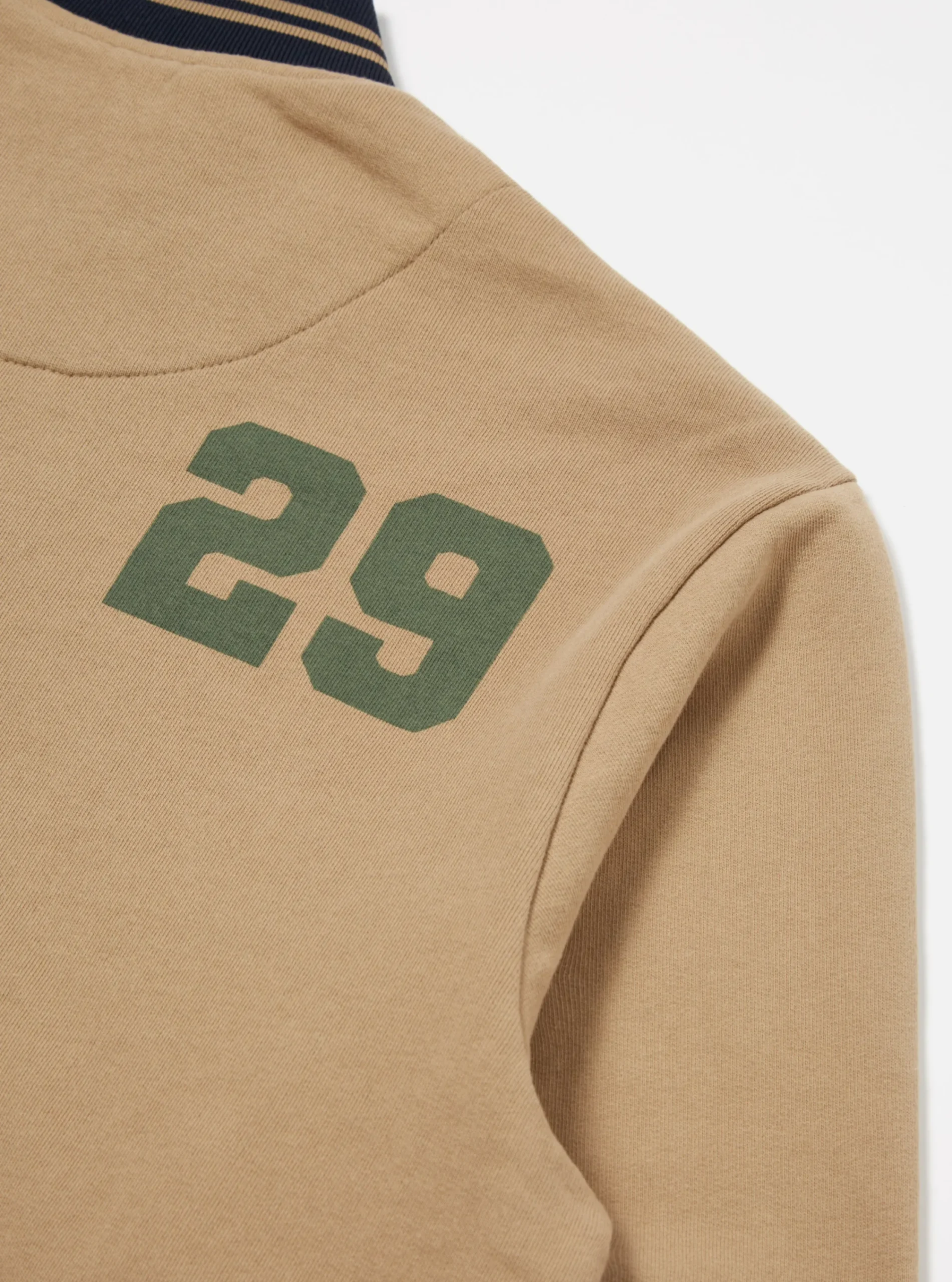 Cheap Vale Half Zip In Sand Brushback Sweat Pl&S Men Tees & Sweats.