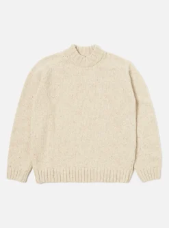 Best Vincent Turtle Neck In Stone Lambswool Fleck Men Knitwear.